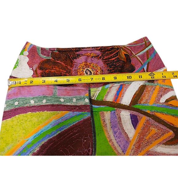 Debbie Dannheisser Leggings Nicole's Abstract Art Deco Sz M Hippie Boho Disco - Picture 6 of 11